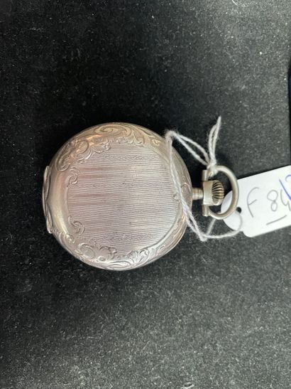 Montre de gousset en argent 800/°°, le cadran...
