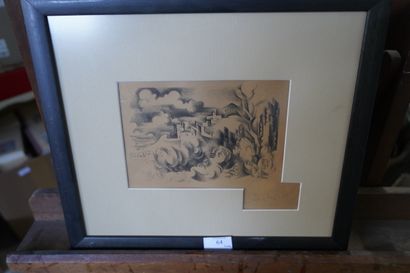 André LHOTE (1885-1962)
Village perché
Lithographie...