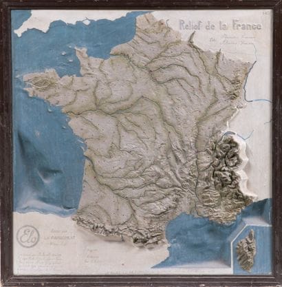 CARTE DU RELIEF DE LA FRANCE
HENRY ARNOLD...