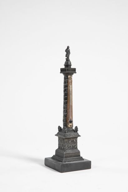 THERMOMETRE COLONNE VENDÔME
Régule patiné,...