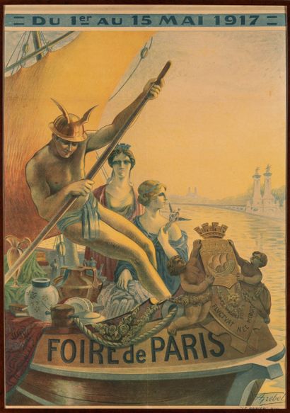 ALPHONSE GREBEL (1885-1968)
PARIS FAIR 1917
Lithographic...