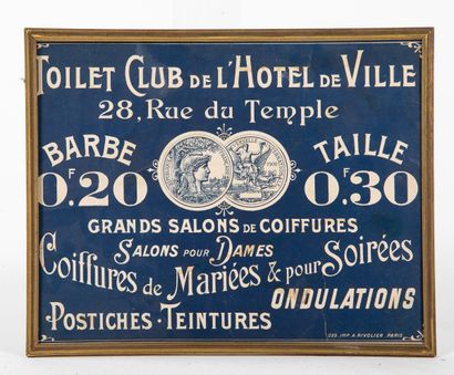 TOILET CLUB DE L’HOTEL DE VILLE, 28, RUE...