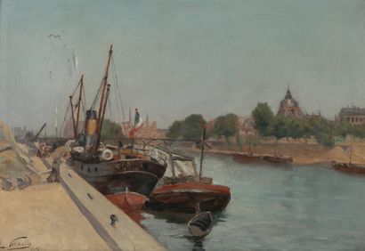 L. VERNELLE
Port Saint Nicolas, 1907
Huile...