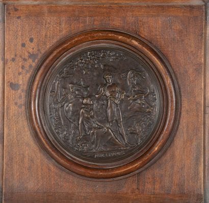 Emile PICAULT (1833-1915), d’après
Aux champs
Médaillon...
