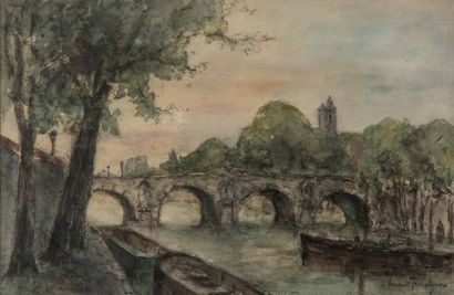Vincent TEMPLIER (XXe)
Pont parisien
Aquarelle...