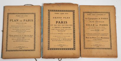 PLANS DE PARIS
Réunion de trois plans de...