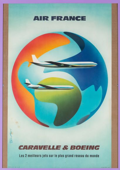 Roger EXCOFFON (1910-1983) – AIR FRANCE
Caravelle...