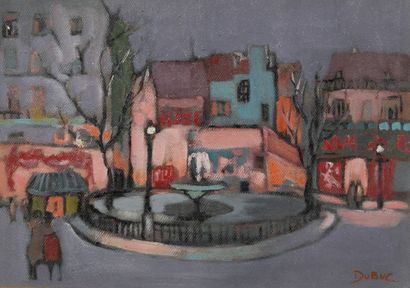 Roland DUBUC (1924-1998)
Place Blanche
Huile...