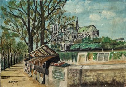 R. DUROY (XXe)
Notre Dame et les bouquinistes...