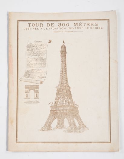 1889 WORLD'S FAIR, PARIS
300-METER TOWER
Engraving...