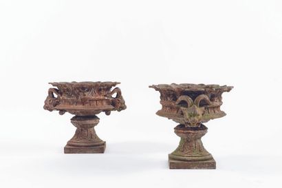 PAIR OF CHIMERA VASES
Cast-iron, the body...