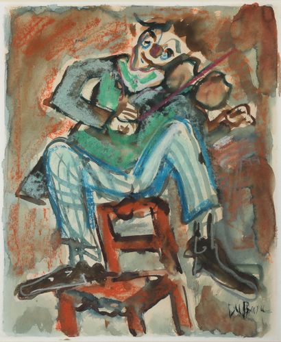 Roland DUBUC (1924-1998)
Clown
Aquarelle...