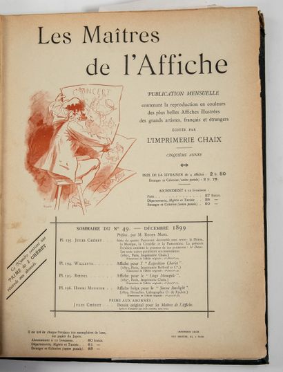 LES MAITRES DE L’AFFICHE – QUATRIEME ET CINQUIEME...