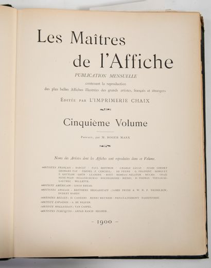 LES MAITRES DE L’AFFICHE – QUATRIEME ET CINQUIEME...