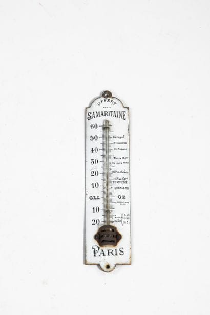 THERMOMETRE
Fer émaillé, de forme rectangulaire,...