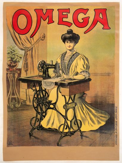 OMEGA - SEWING MACHINE
Lithograph poster,...
