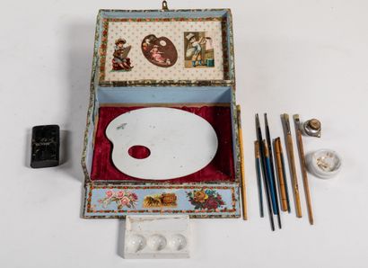 BOITE ET NECESSAIRE DE PEINTURE, Paris
Coffret...