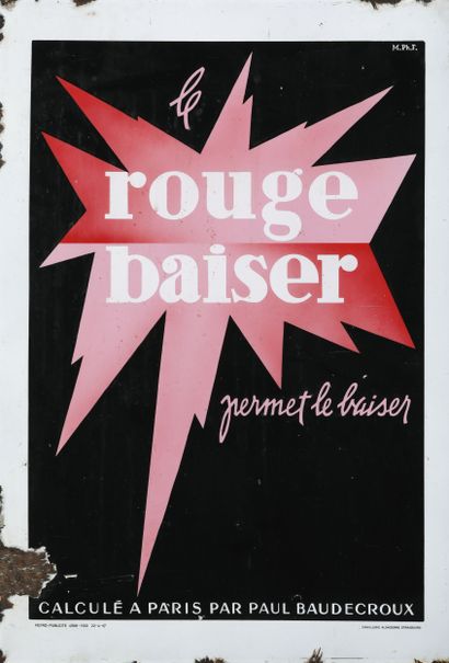 Pierre FIX-MASSEAU (1905-1994)
PLAQUE PUBLICITAIRE...