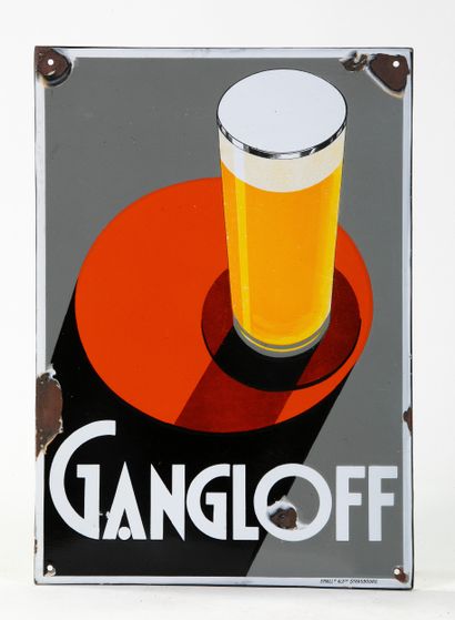 GANGLOFF
PLAQUE EMAILLE PUBLICITAIRE
Plaque...