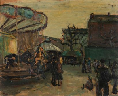 Léonard BORDES (1898-1969) 
Le carrousel...