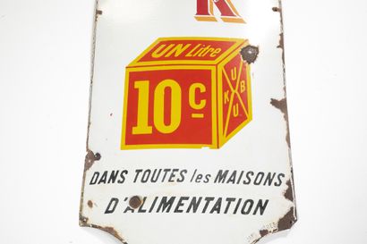 GRANDE PLAQUE EMAILLEE KUB
Fer émaillée de...