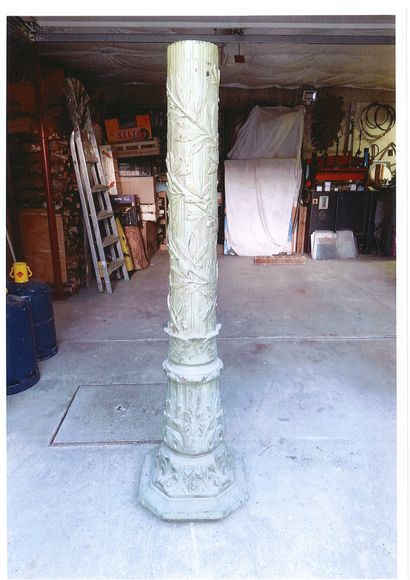 EXCEPTIONAL CANDELABRA FROM THE COURTYARD...