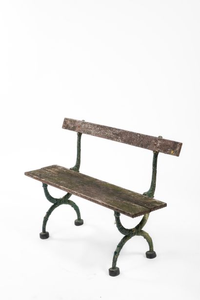 FONDERIES DURENNE - GARDEN BENCH
Green-painted...