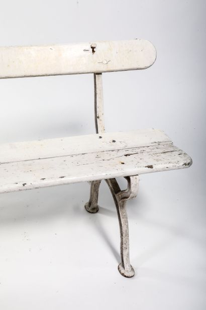 GARDEN BENCH
Iron, painted white, triple...