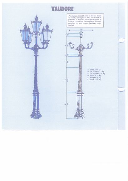 EXCEPTIONAL CANDELABRA FROM THE COURTYARD...