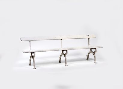 GARDEN BENCH
Iron, painted white, triple...