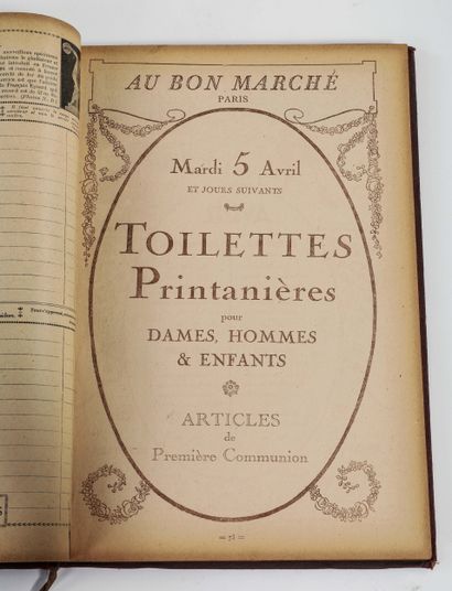 AU BON MARCHE - AGENDA BUVARD - 1921
Couverture...
