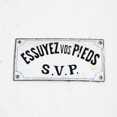 PLAQUE D’INFORMATION D’IMMEUBLE, PARIS
Fer...