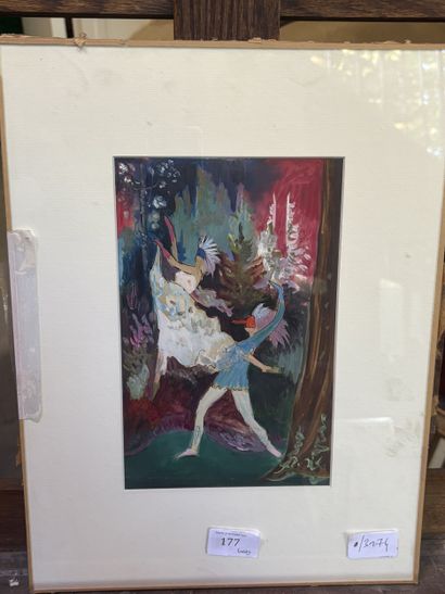 Dans le goût de Pierre PAULIN
Danseurs
Gouache,...