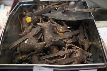 Réunion de sujets animaliers et objets en...