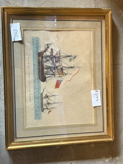 Réunion de tableaux, pièces encadrées et...