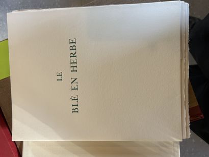 COLETTE, Le blé en herbe, Les francs bibliophiles,...