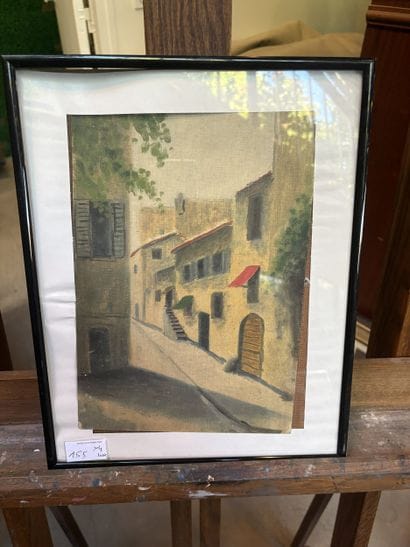 ECOLE MODERNE
Vue de port
Huile sur toile,...