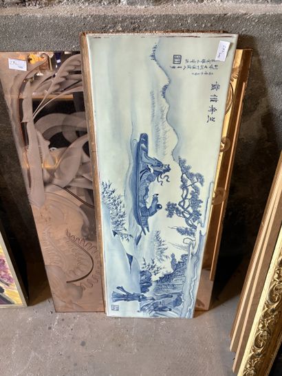 Réunion de pièces encadrées, gravures, reproductions,...