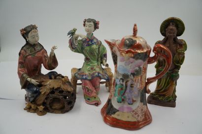 ASIE et divers
Réunion de statuettes en résine...