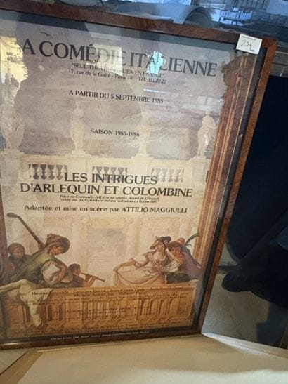 Réunion de gravures encadrées dont : Vue...