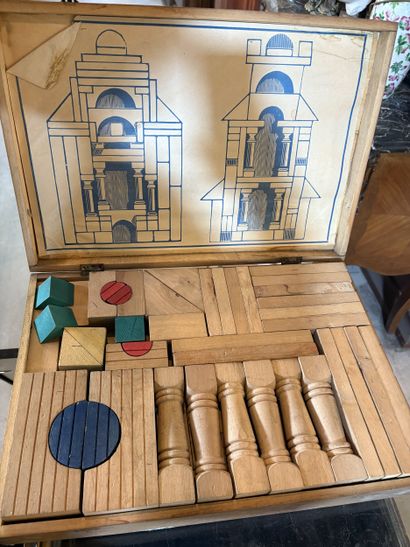 Coffret de jeu en bois 