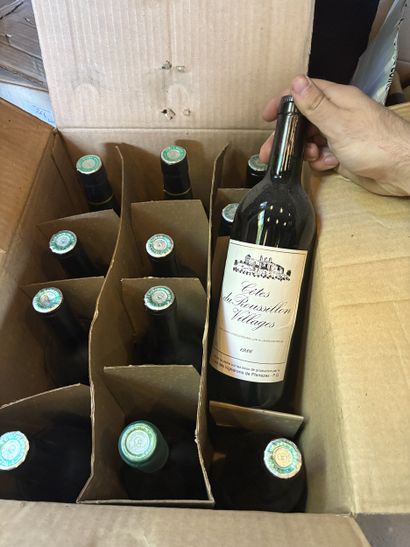 Réunion de bouteilles de vin dont Côtte de...
