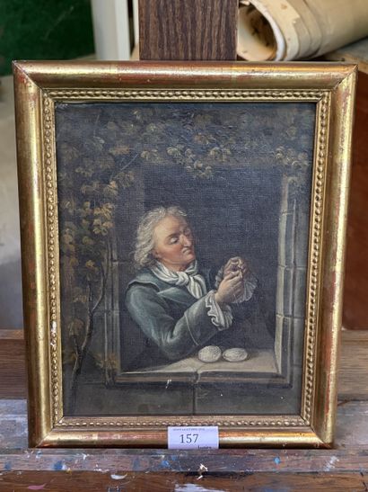 ECOLE FRANCAISE DU XIXe siècle
Homme accoudé...