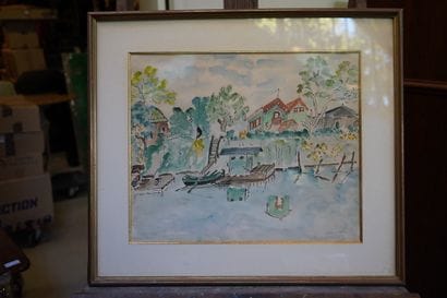 Edmond ADES
Poissy
Aquarelle sur papier,...