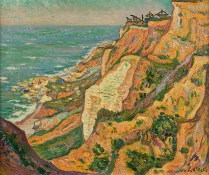 HENRI DE SAINT DELIS (1878 - 1949)
FALAISES...