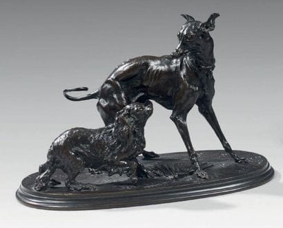 Pierre-Jules MENE (1810 - 1879) d'après
LEVRIER...