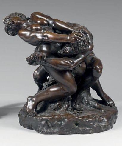AUGUSTO RIVALTA (1838 - 1925)
LE COMBAT Bronze...