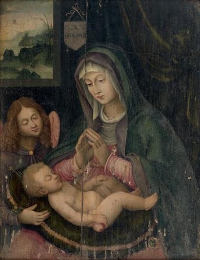 ÉCOLE FRANÇAISE, vers 1600
VIERGE À L?ENFANT...