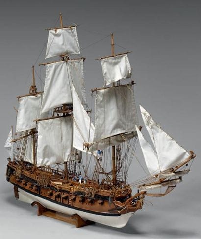 MAQUETTE DE LA FRÉGATE LA FLORE Construite...