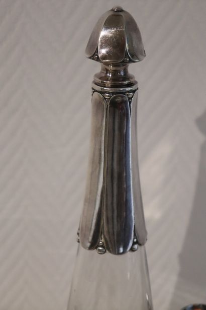 Gallia, service à liqueur en métal argenté,...